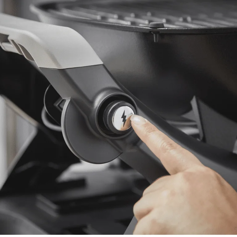 Weber Gas BBQ Ireland lifestyle Q2200 N with compact stand and updated electronic ignition for sale