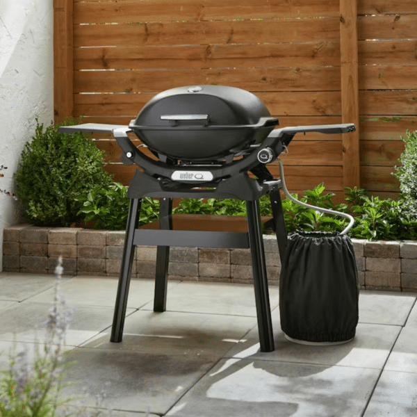 Weber Q2200 N Gas BBQ with Compact Stand & Side Shelf