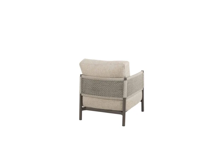 Savanne arm-chair back on white BG. 2026 Furniture Garden furniture collection from The Outdoor Scene.