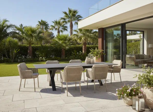 Albatros Taupe 6–8 Seater Garden Dining Set