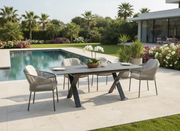 Albatros Taupe 6–8 Seater Garden Dining Set