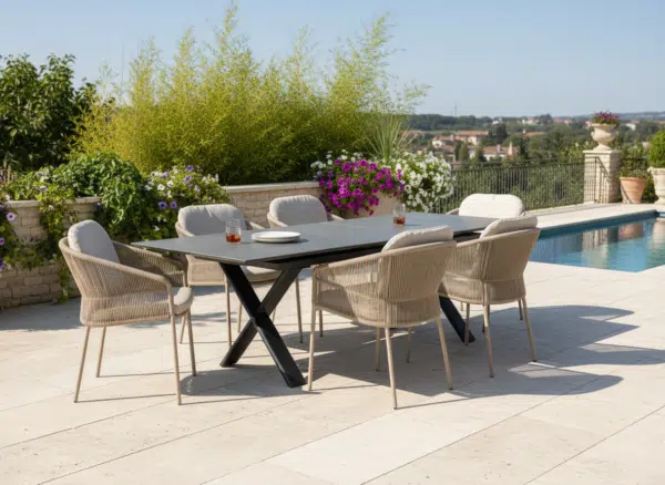 Albatros Taupe 6–8 Seater Garden Dining Set