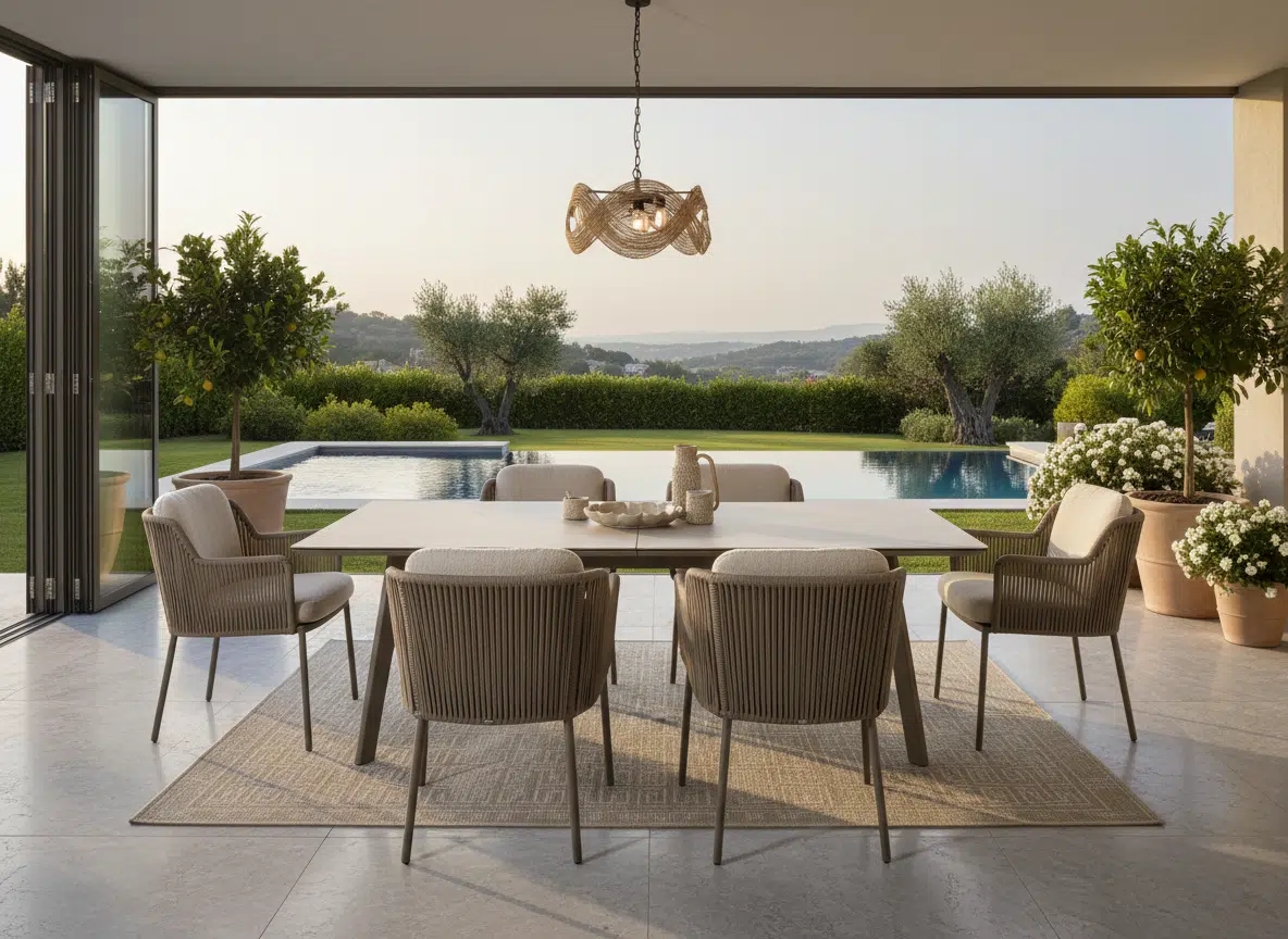 Albatros Sand 6-8 Seater Garden Dining Set