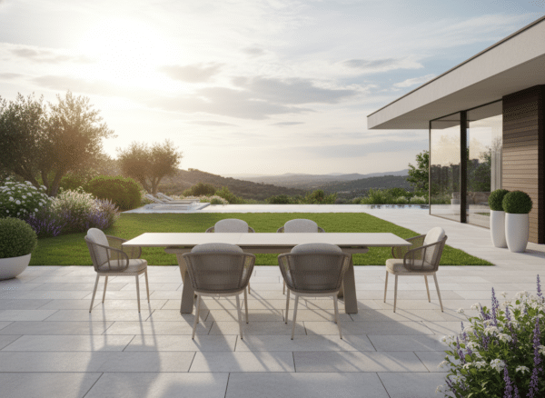 Albatros Sand 6-8 Seater Garden Dining Set