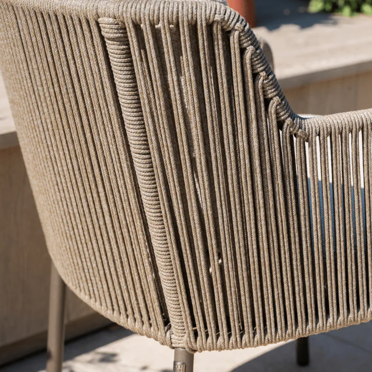 Premium bernini premium dining chair terre rope for sale from The Outdoor Scene for sale in Dublin. back rope