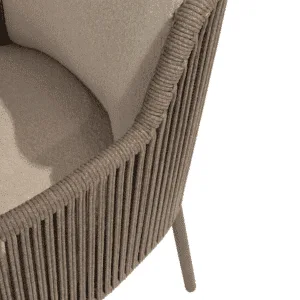 Premium bernini premium dining chair terre rope for sale from The Outdoor Scene for sale in Dublin close up