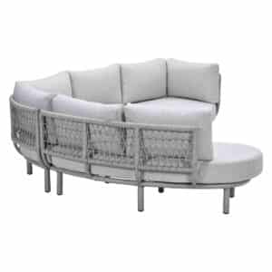 Matera Dining and Lounging hybrid furniture set. Garden Impression, outdoor 3 piece set. studio angle 7