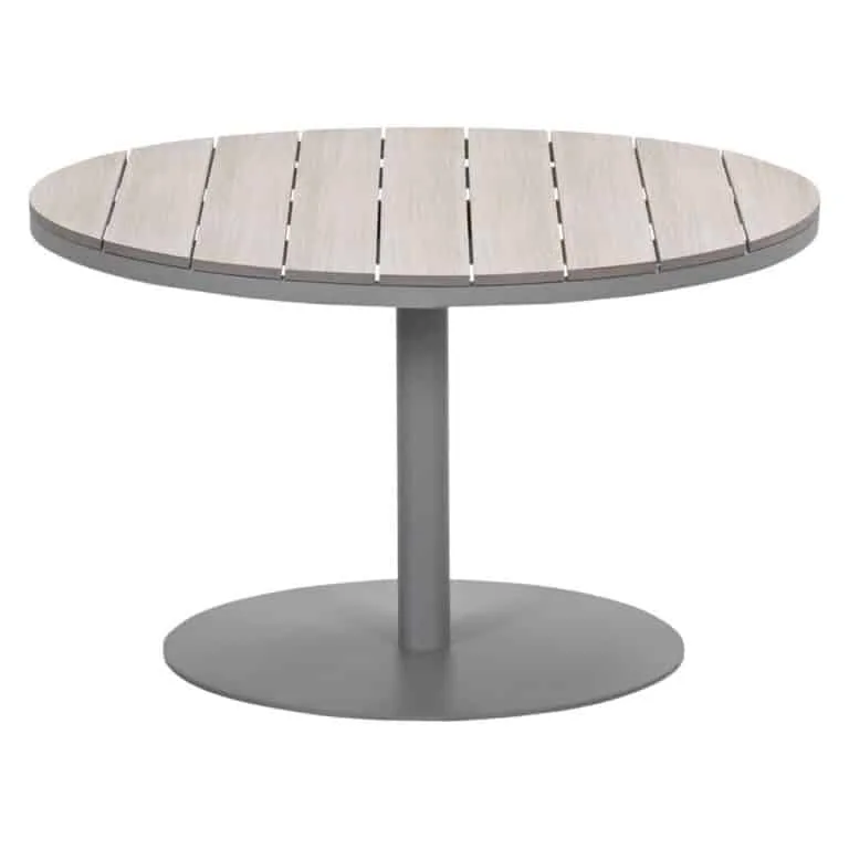 Matera Dining and Lounging Outdoor Garden table in taupe. Vironwood Tabletop for sale from The Outdoor Scene Dublin 14, Ireland
