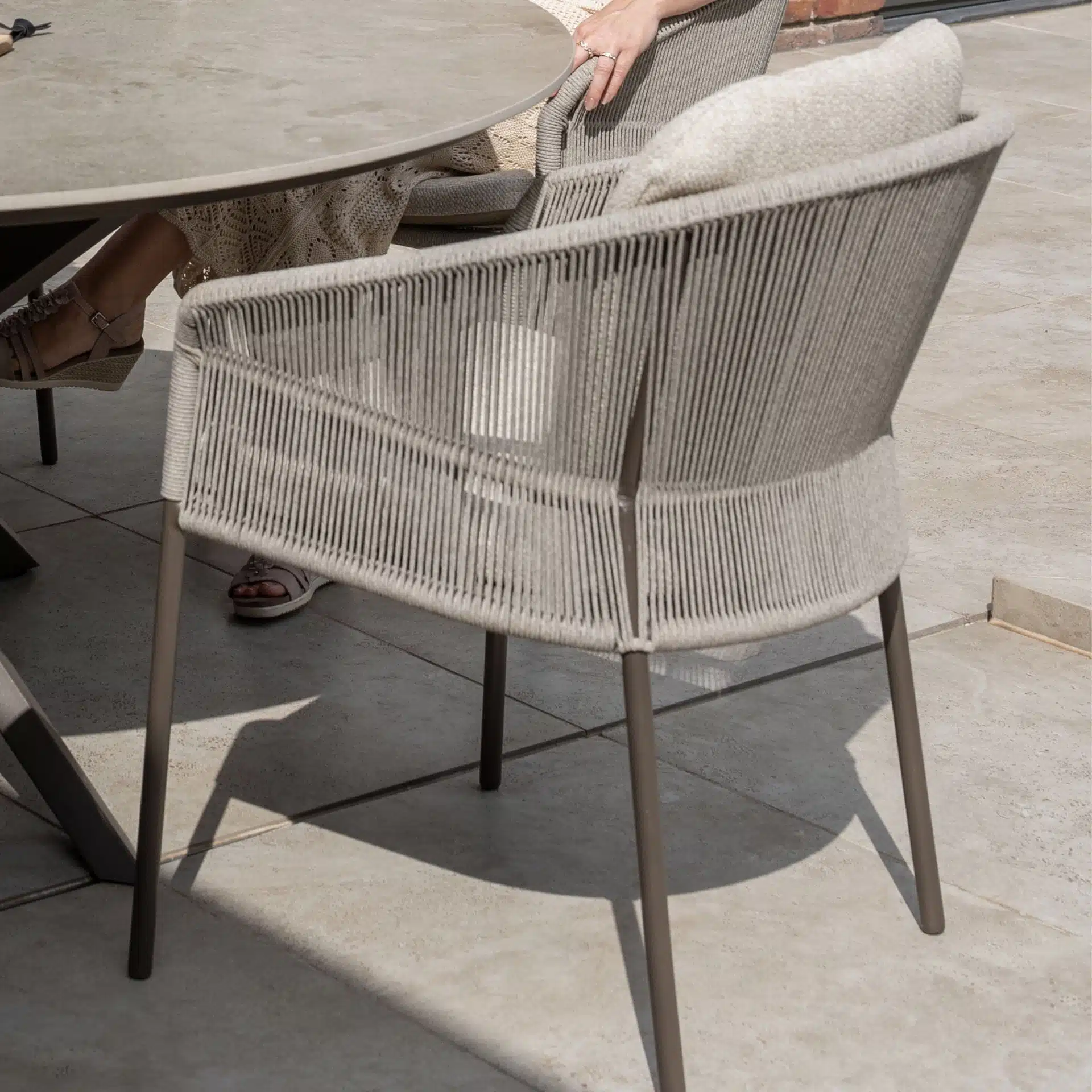 Florence dining chair with 2 cushions – Terre