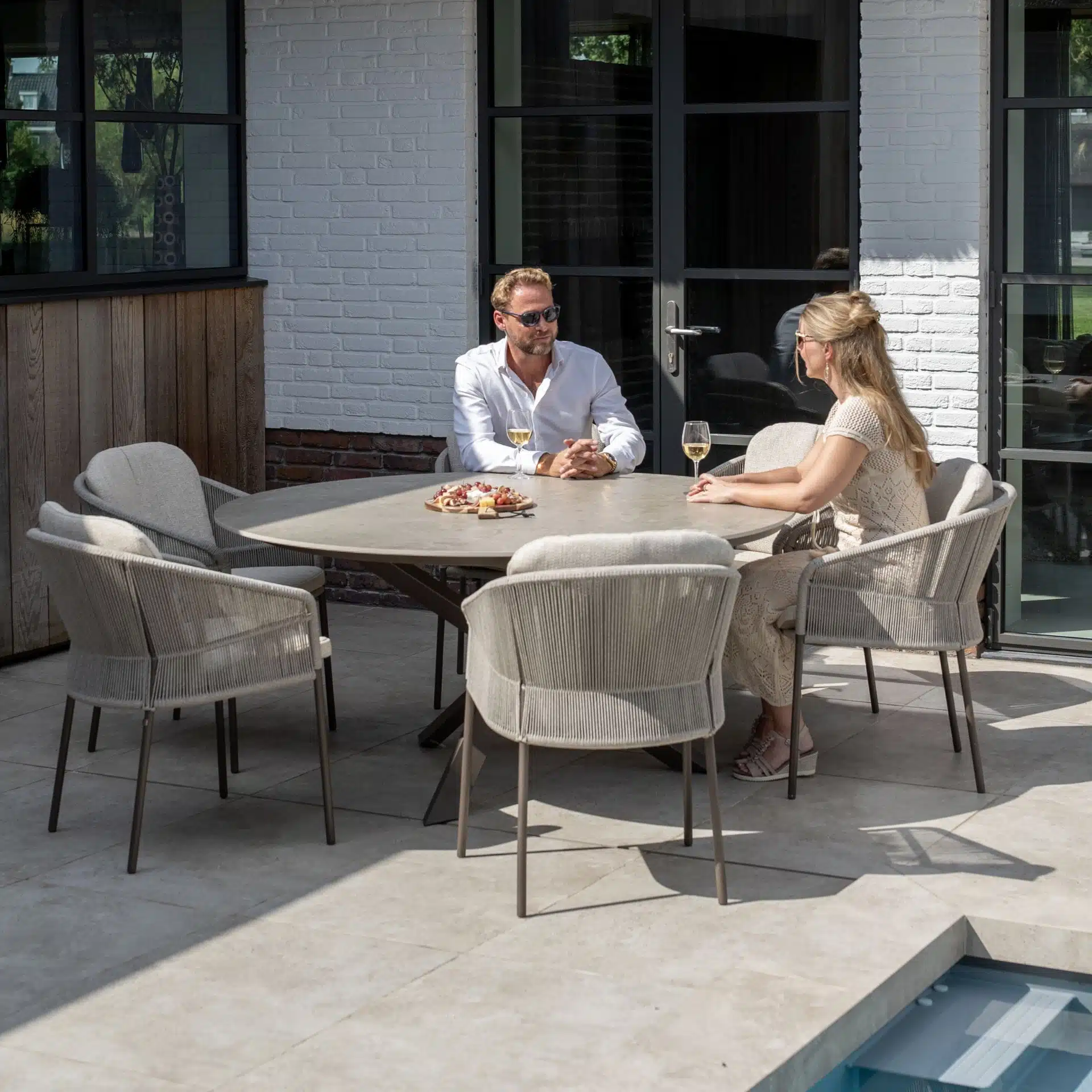 Florence dining chair with 2 cushions – Terre