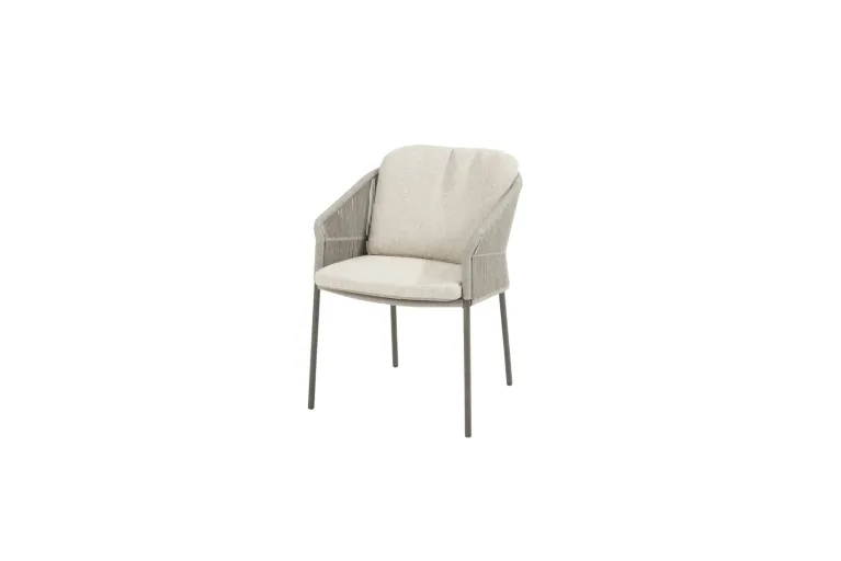 Florence Dining Garden Chair with 2 cushion in TERRE COLOUR for sale. studio front garden furniture