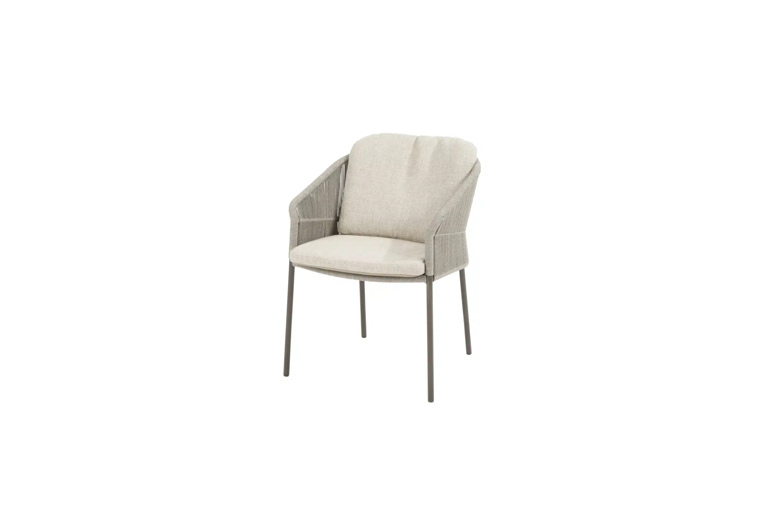 Florence Dining Garden Chair with 2 cushion in TERRE COLOUR for sale. studio front garden furniture