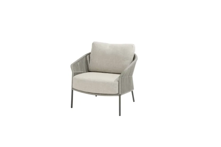 Florence Lounge Garden Chair with 2 cushion in TERRE COLOUR for sale. Front view