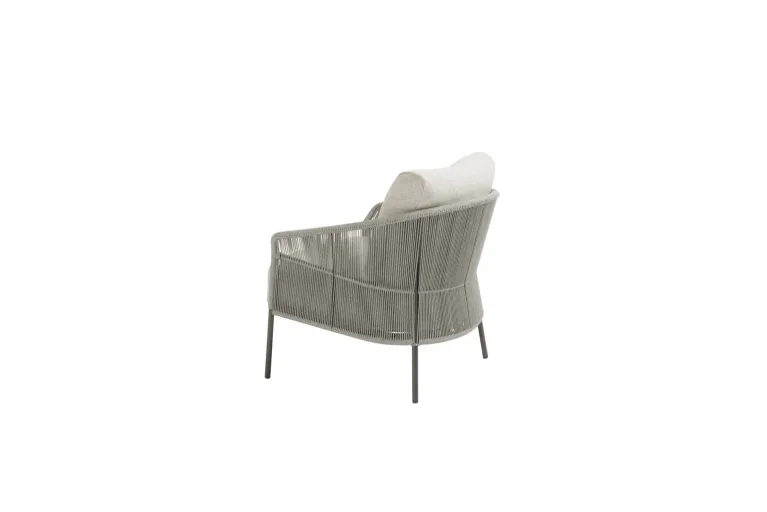 Florence Lounge Garden Chair with 2 cushion in TERRE COLOUR for sale. right side view