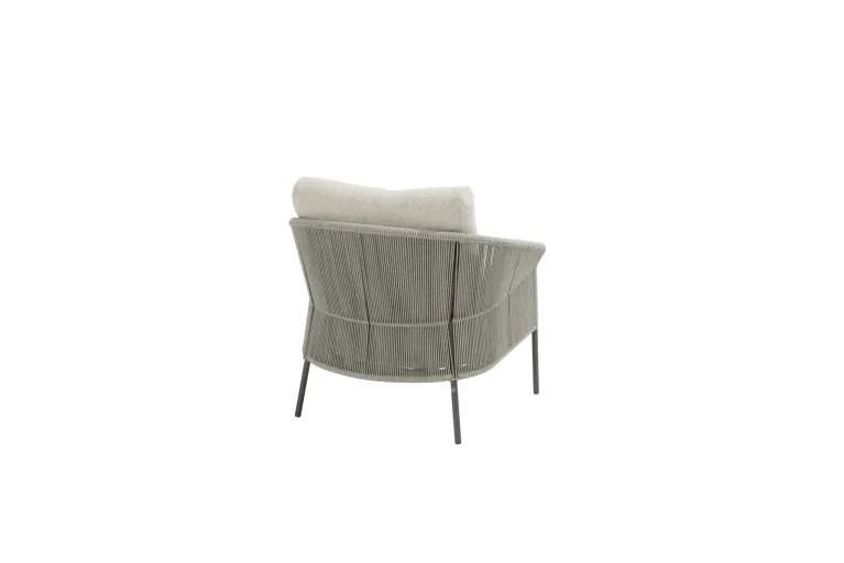 Florence Lounge Garden Chair with 2 cushion in TERRE COLOUR for sale. back view garden furniture