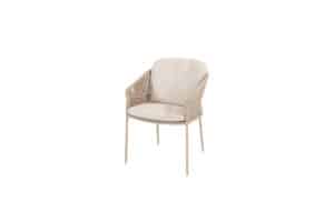 Florence Dining Garden Chair with 2 cushion in LATTE COLOUR for sale. studio front garden furniture