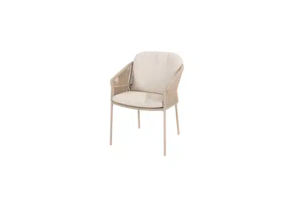 Latte Florence Garden dining chair with 2 Cushions