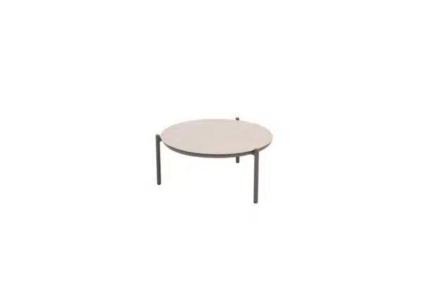 73cm Vic Outdoor Coffee Table – printed ceramic – Latte/Terre