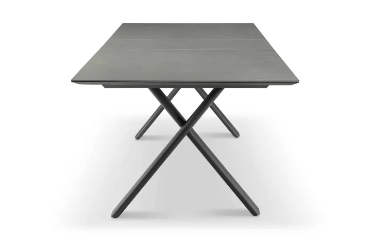 Shop Garden dining table - Albatros Taupe 180cm 6 - 8 seater extendable dining table from The Outdoor Scene, Ireland front angle