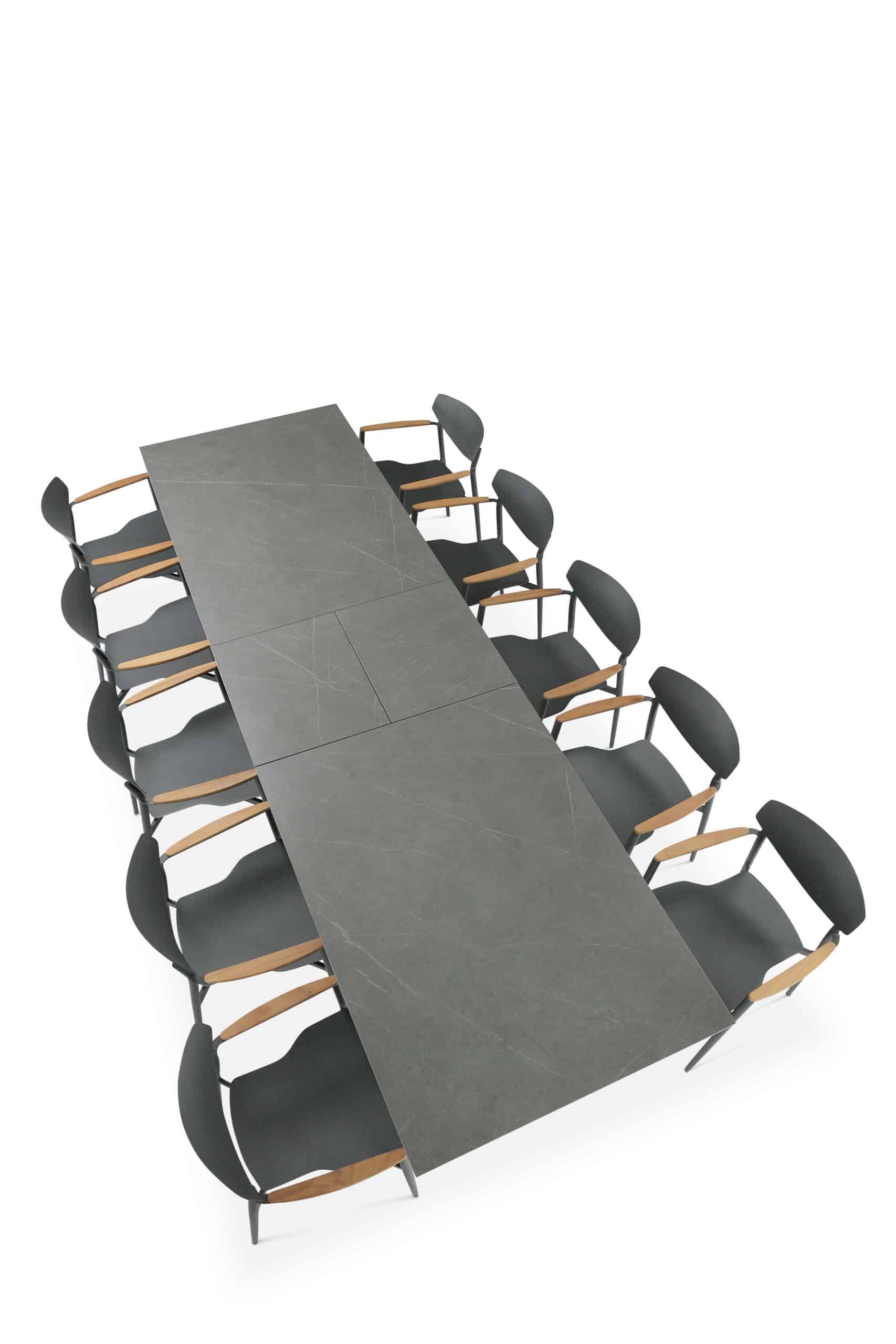 Albatros Taupe 8-10 Seater Extendable Garden Dining table