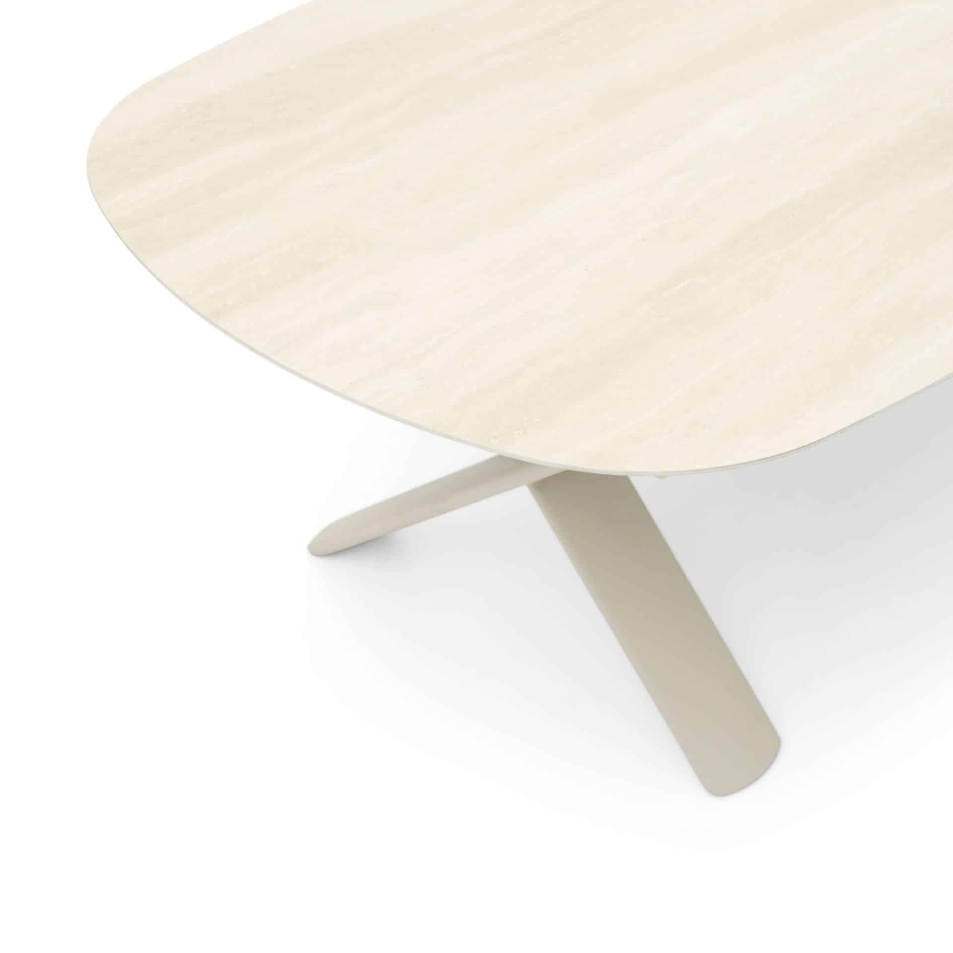 Albatros Organic Extendable Dining Table – 8-10 Seater in Bob Sand