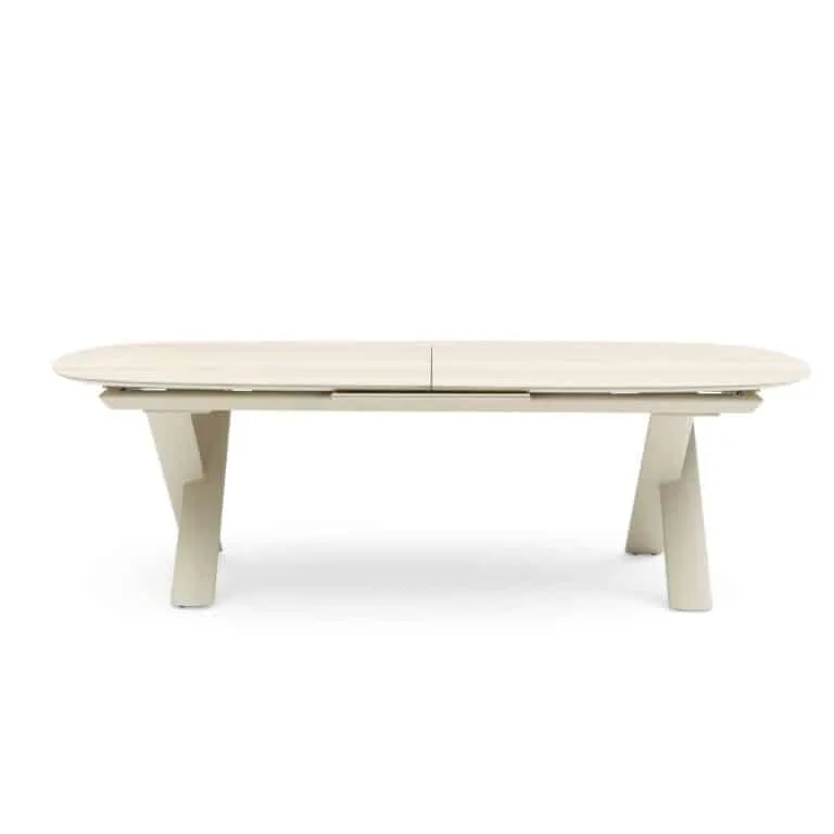 main Albatros Organic 250 -310cm extendable Dining table in Bob Sand colour for sale from the Outdoor Scene, Dublin, Ireland. studio