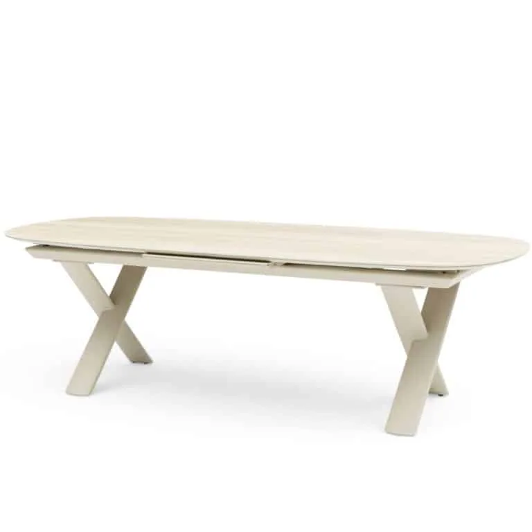 Albatros Organic 250 -310cm extendable Dining table in Bob Sand colour for sale from the Outdoor Scene, Dublin, Ireland. business