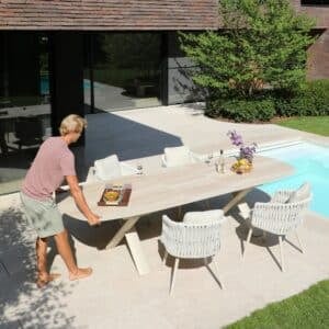Step 3: Albatros Organic 250 -310cm extendable Dining table in Bob Sand colour for sale from the Outdoor Scene, Dublin, Ireland