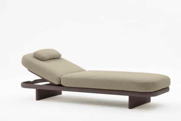 Cloud Reclining Sunlounger – Taupe with Cushions