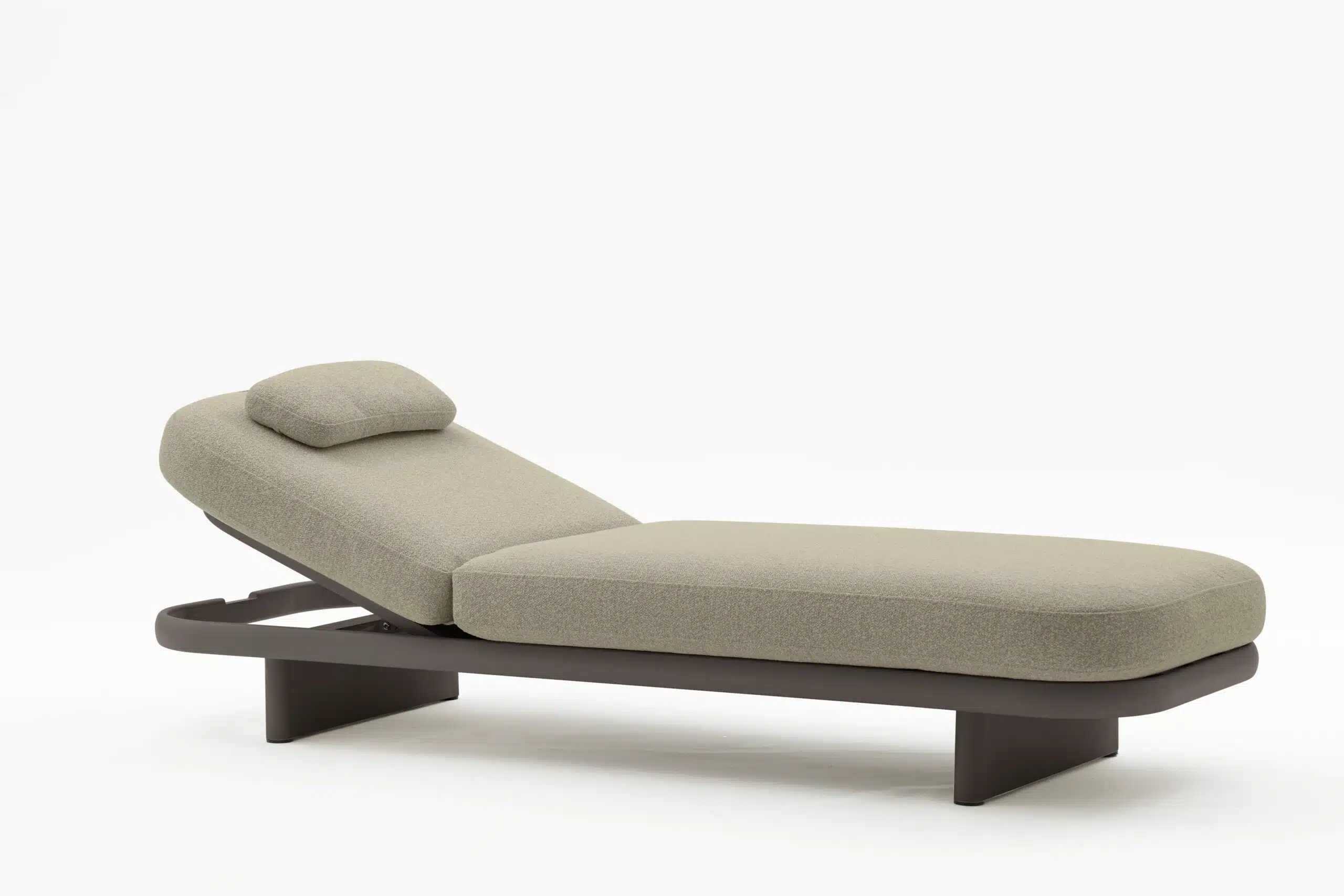Cloud Reclining Sunlounger – Taupe with Cushions