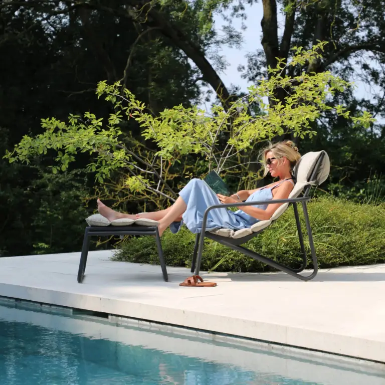 Coast Beacher Deck Chair with cushion lifestyle picture for sale Ireland
