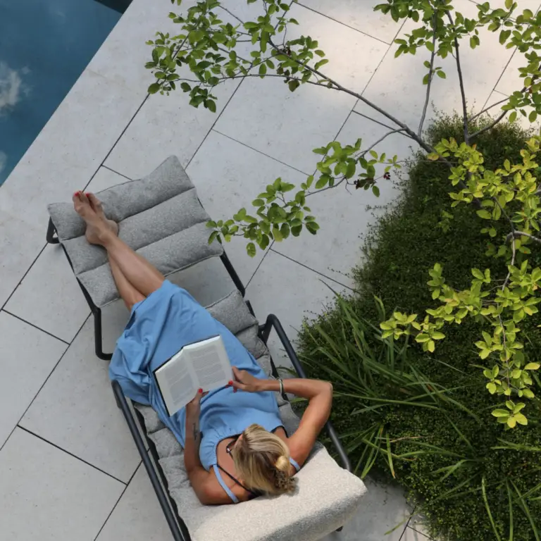 Coast Beacher Deck Chair with cushion lifestyle picture for sale Ireland