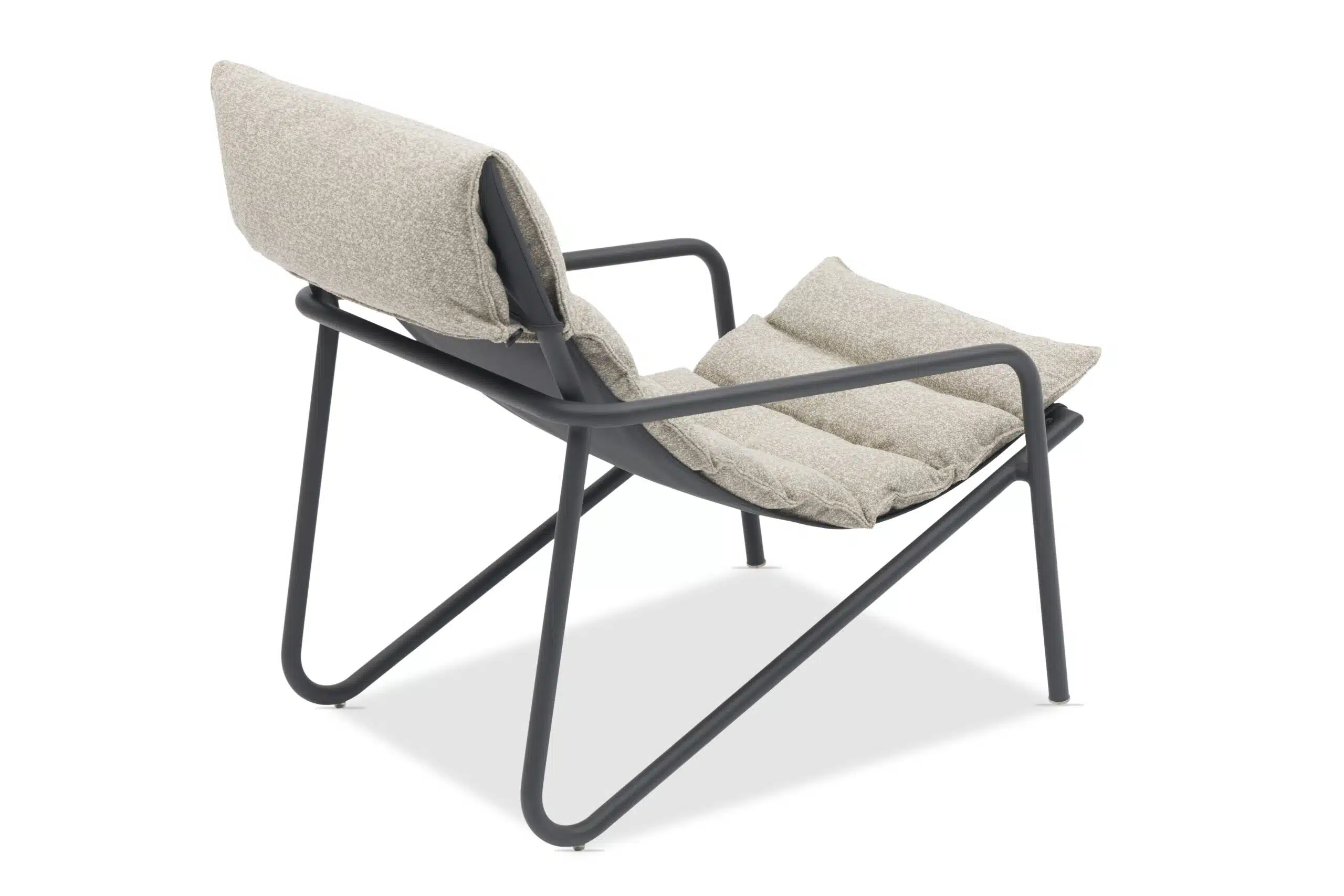 Coast Beacher Taupe Deck Chair with Cushion