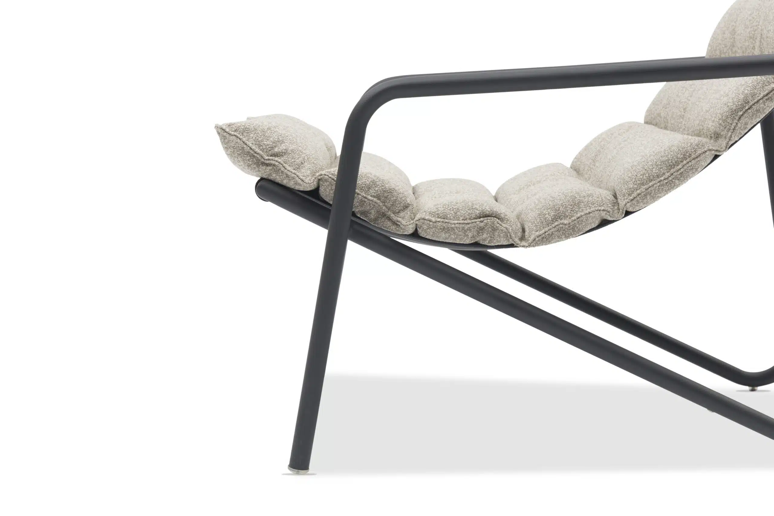 Coast Beacher Taupe Deck Chair with Cushion