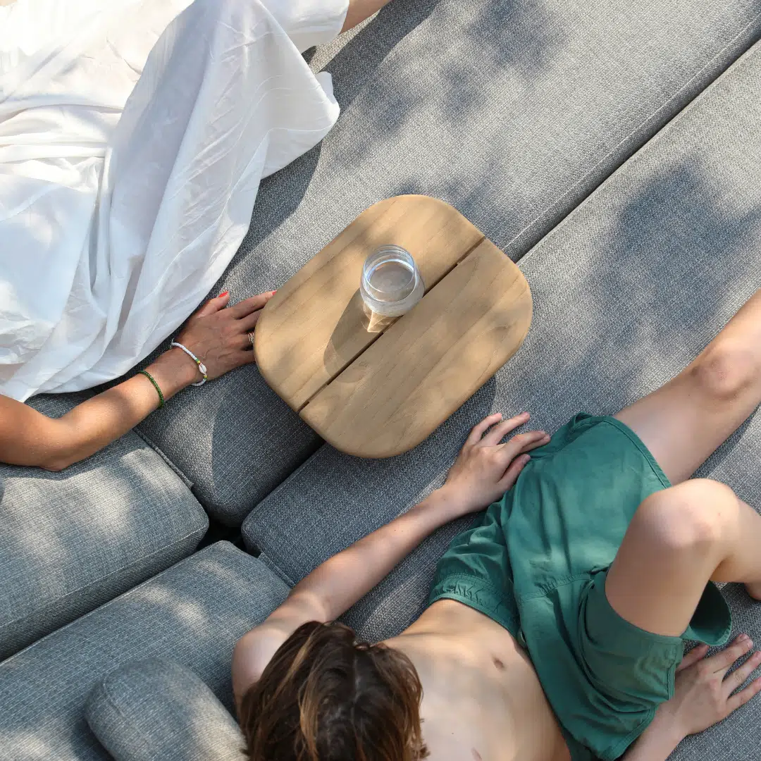 Cloud Reclining Sunlounger – Taupe with Cushions