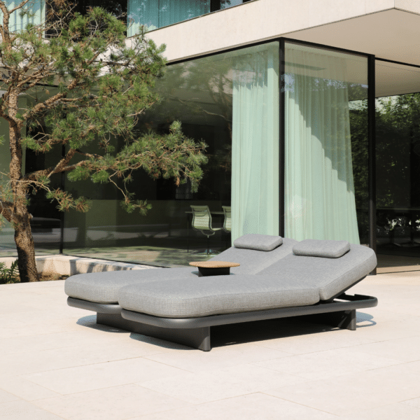 Cloud Reclining Sunlounger – Taupe with Cushions