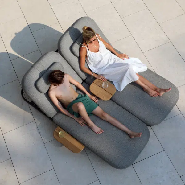 Cloud Reclining Sunlounger – Bob Sand with Cushion