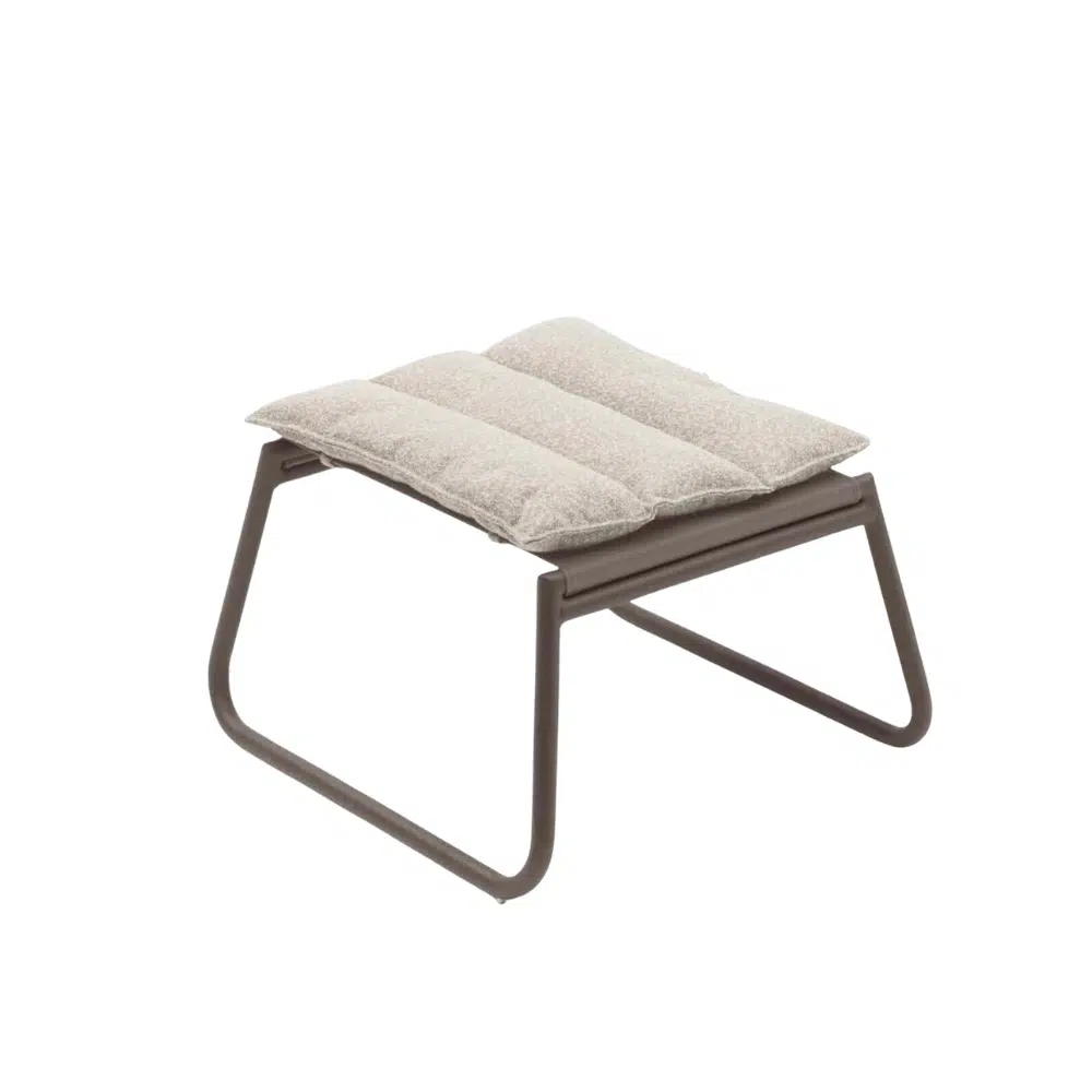 Coast Beacher Taupe Footstool with cushion for sale from The Outdoor Scene