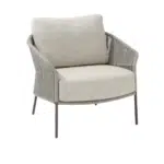 Florence Lounge chair with 2 cushions - Terre