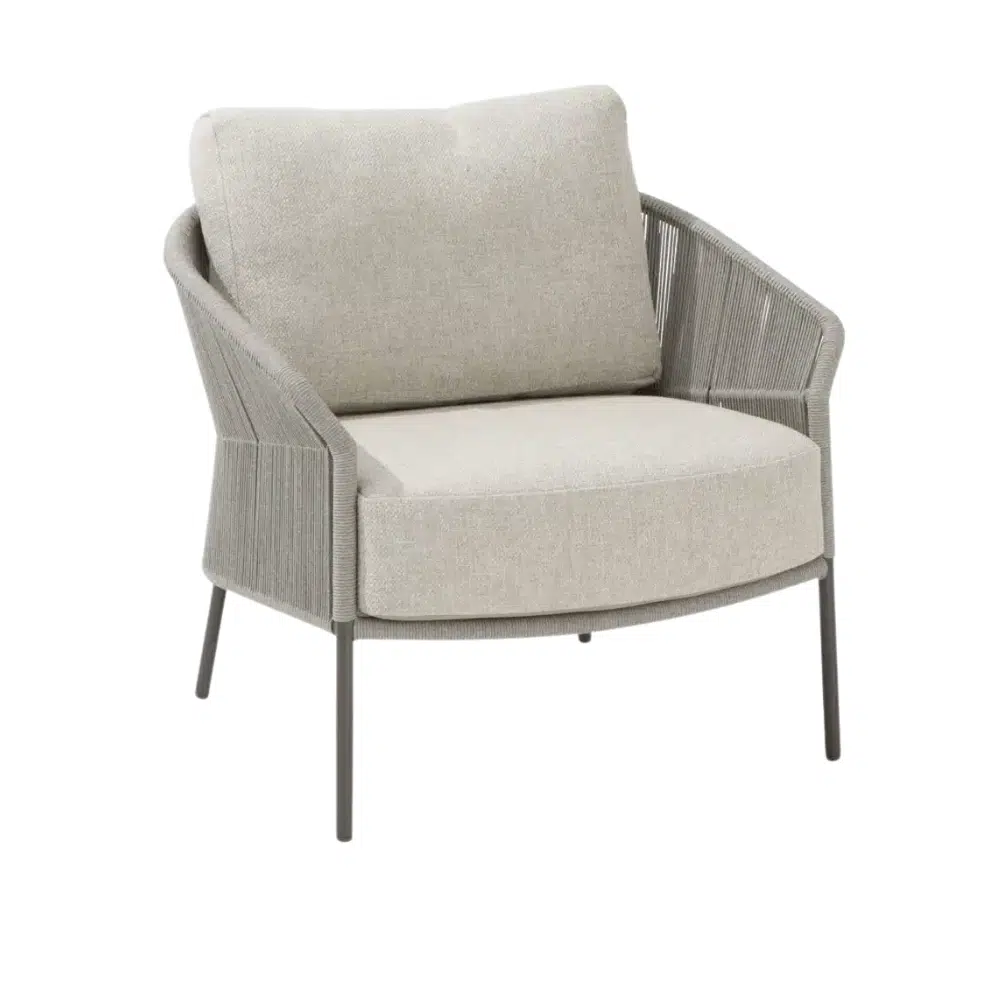 Florence Lounge Garden Chair with 2 cushion in TERRE COLOUR for sale. Lifestyle garden furniture