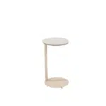 30cm Vic (Yoga ) support table- printed ceramic -Latte/Terre