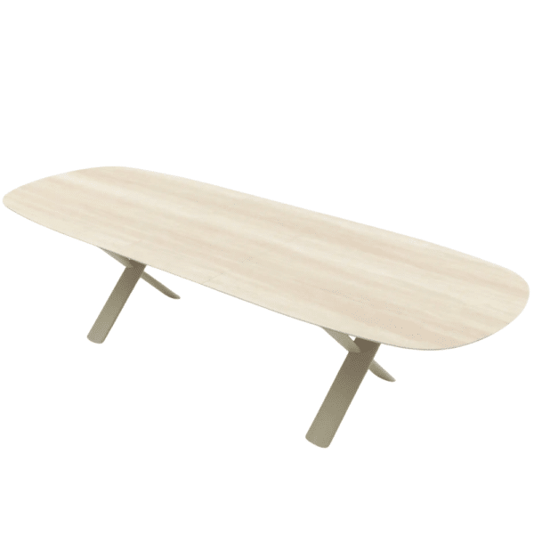 Albatros Organic Extendable Dining Table – 8-10 Seater in Bob Sand