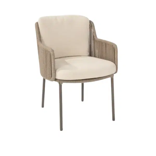 Bernini Premium Garden Dining Chair Terre with 2 Cushions