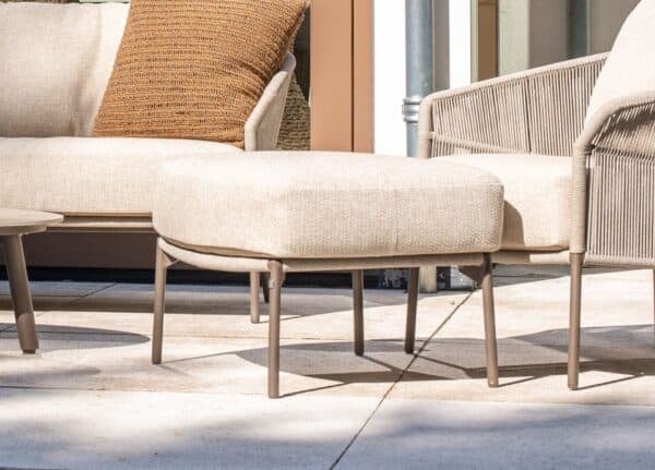 Florence footstool in Terre with cushion