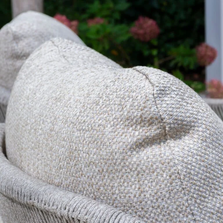 Florence all weather garden furniture cushion. rain and sun resistant long lasting cushion fabric and cushion filling
