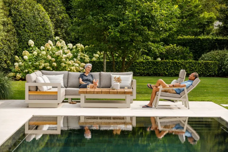 Himalaya Corner Garden Lounging Set for sale from The Outdoor Scene, ireland. Expereince Luxury in your garden with Outdoor Scene furniture collection