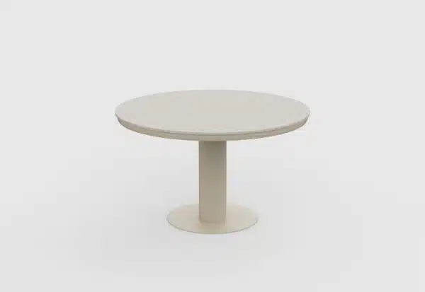 125cm Beige Irin Round Garden Dining Set– 4 Seater