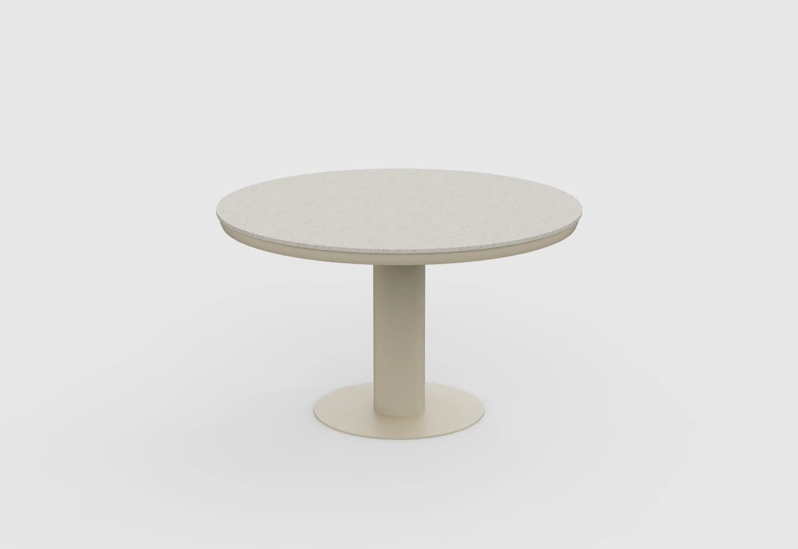 125cm Beige Irin Round Garden Dining Set– 4 Seater