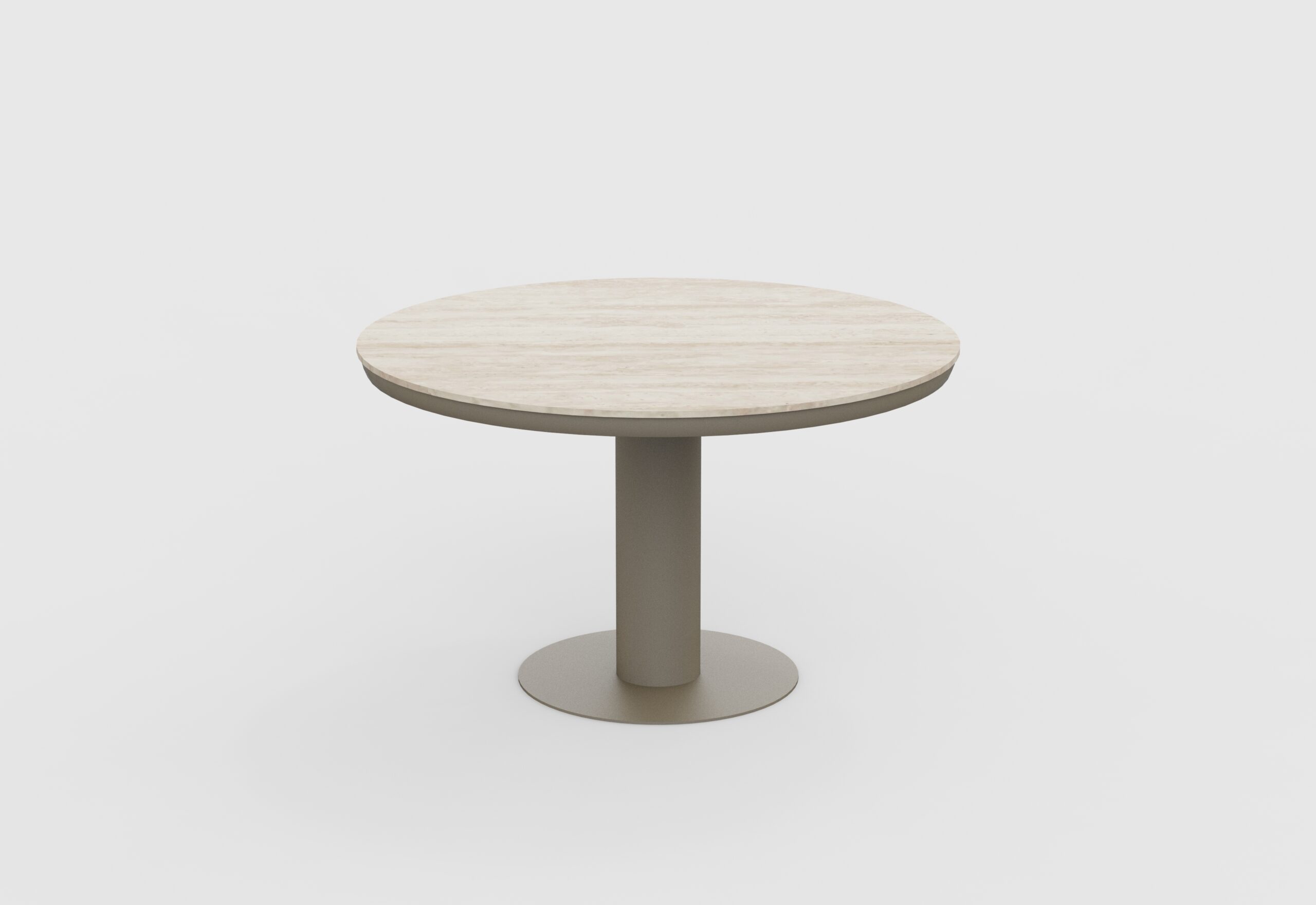 125cm Brown Irin Round Garden Dining Set– 4 Seater