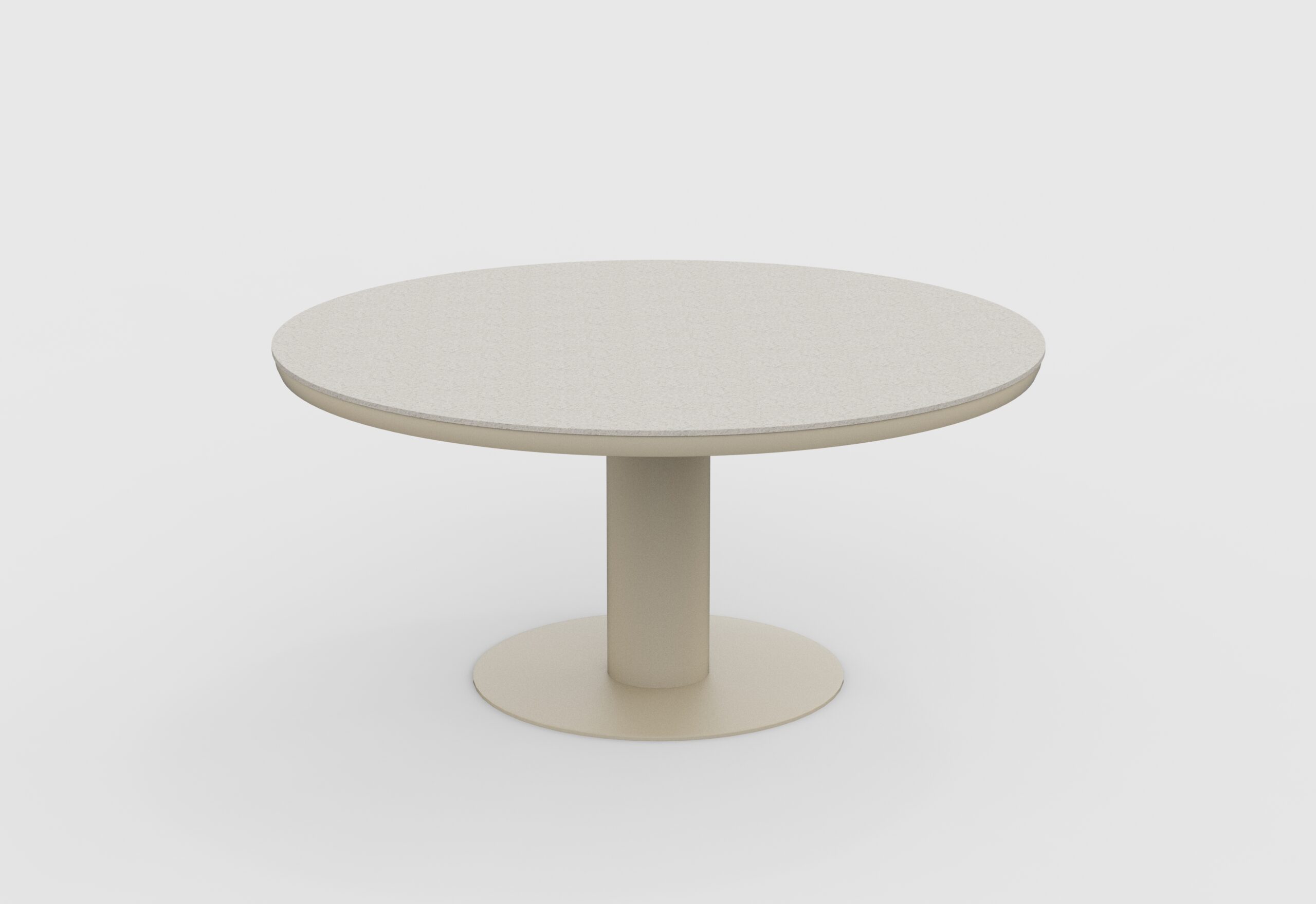 160cm Beige Irin Round Outdoor Dining Set– 6 Seater